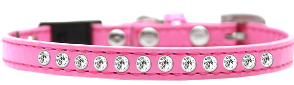 Clear Jewel Breakaway Cat Collar Bright Pink Size 14 625-2 BPK14 By Mirage