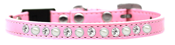 Pearl And Clear Jewel Breakaway Cat Collar Light Pink Size 10 625-3 LV10 By Mirage