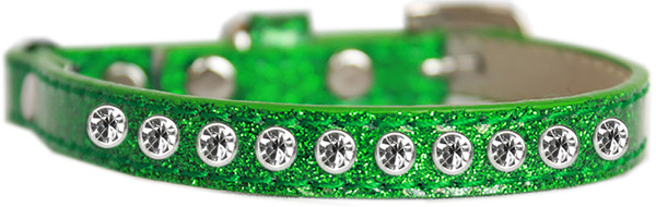 Clear Jewel Ice Cream Cat Safety Collar Emerald Green Size 14 625-8 EG14 By Mirage