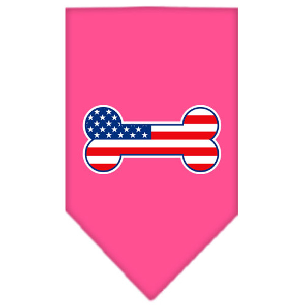 Bone Flag American Screen Print Bandana Bright Pink Small 66-08 SMBPK By Mirage