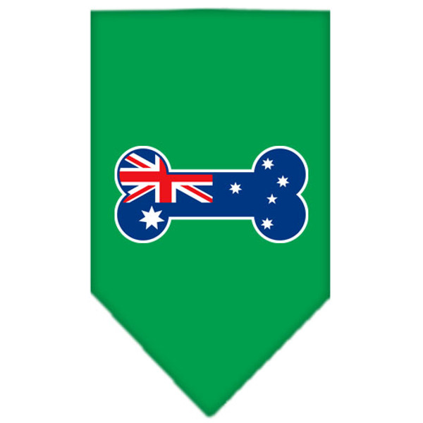 Bone Flag Australian Screen Print Bandana Emerald Green Small 66-09 SMEG By Mirage