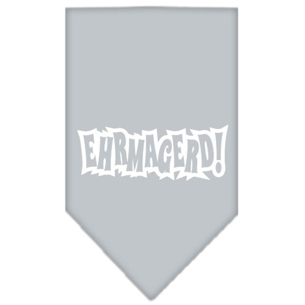Ehrmagerd Screen Print Bandana Grey Small 66-124 SMGY By Mirage