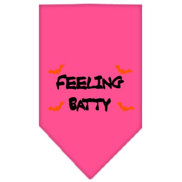 Feeling Batty Screen Print Bandana Bright Pink Large 66-13-03 LGBPK By Mirage