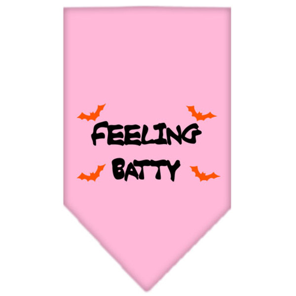 Feeling Batty Screen Print Bandana Light Pink Large 66-13-03 LGLPK By Mirage