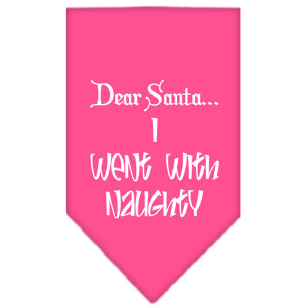 Went With Naughty Screen Print Bandana Bright Pink Large 66-25-02 LGBPK By Mirage