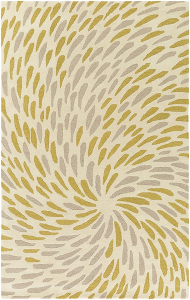 Surya Flying Colors Hand Tufted White Rug EGF-1004 - 5' x 7'6"