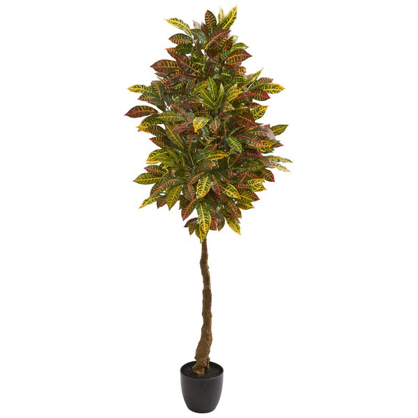 5' Croton Artificial Tree 9113 By Nearly Natural