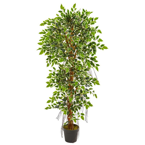 5' Elegant Ficus Artificial Tree 9131 By Nearly Natural