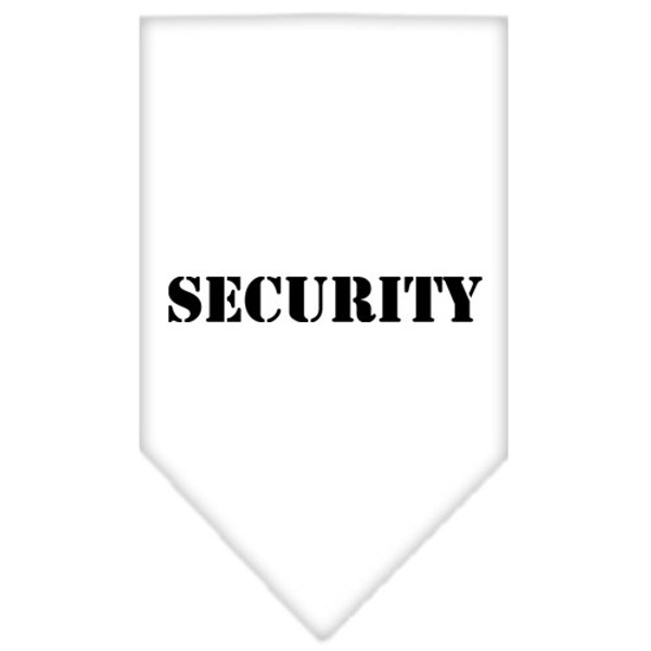 Security Screen Print Bandana White Large 66-70 LGWT By Mirage