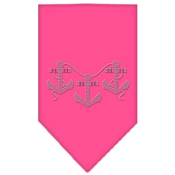 Anchors Rhinestone Bandana Bright Pink Large 67-03 LGBPK By Mirage