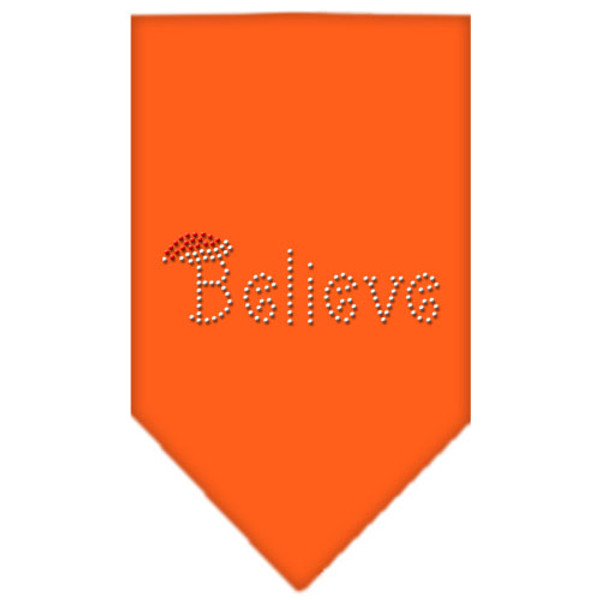 Believe Rhinestone Bandana Orange Large 67-25-01 LGOR By Mirage