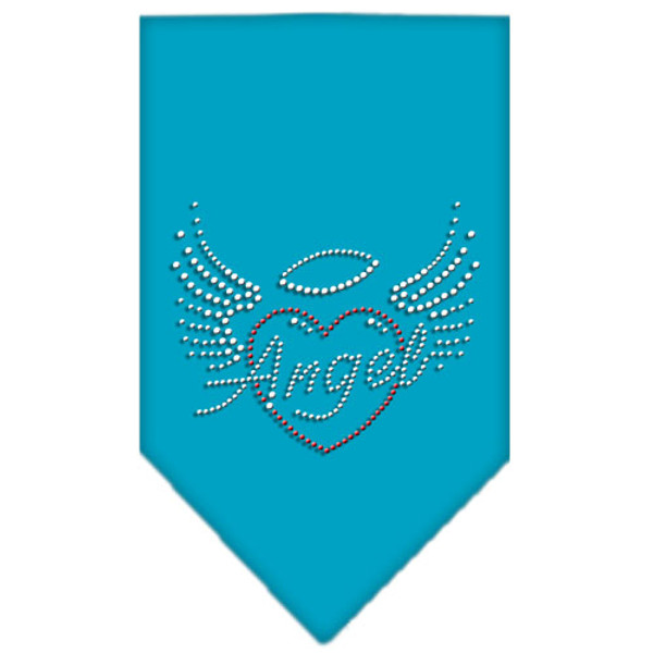 Angel Heart Rhinestone Bandana Turquoise Large 67-83 LGTQ By Mirage