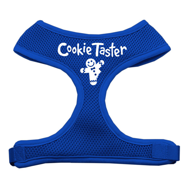Cookie Taster Screen Print Soft Mesh Pet Harness Blue Medium 70-08 MDBL By Mirage