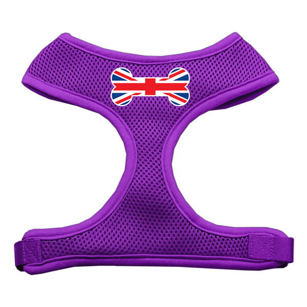 Bone Flag Uk Screen Print Soft Mesh Pet Harness Purple Extra Large 70-37 XLPR By Mirage