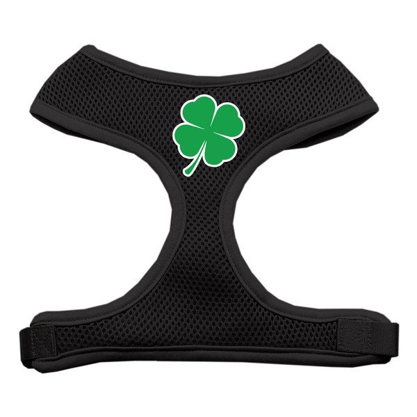 Shamrock Screen Print Soft Mesh Pet Harness Black Extra Large 70-51 XLBK By Mirage