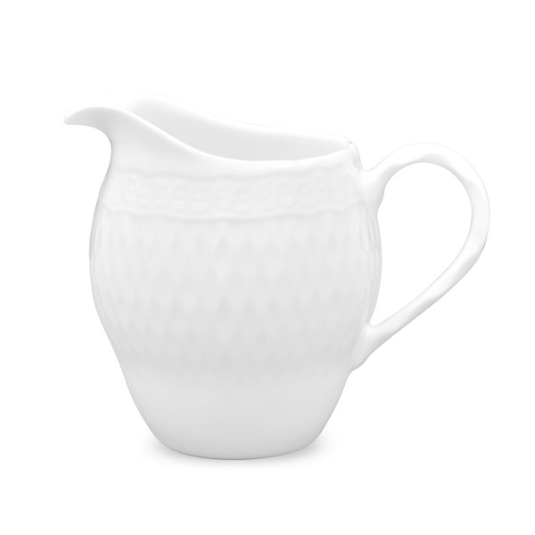 Noritake Porcelain, White Porcelain Creamer 10Oz 1655-425