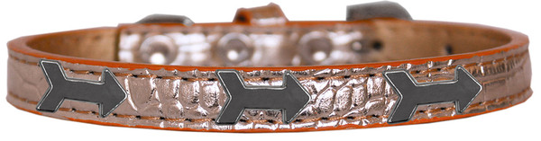 Arrows Widget Croc Dog Collar Copper Size 12 720-26 CPC12 By Mirage