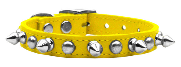 Chaser Leather Dog Collar Yellow 14 83-03 14YW By Mirage
