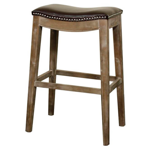 New Pacific Direct Elmo Bonded Leather Bar Stool 198631B-01