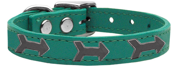 Arrow Widget Genuine Leather Dog Collar Jade 16 83-128 Jd16 By Mirage