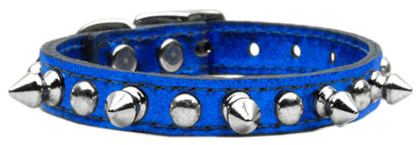 Metallic Chaser Leather Dog Collar Bluemtl 24 83-13 24BLM By Mirage