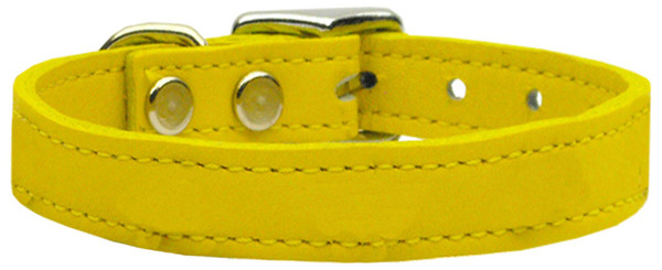 Plain Leather Dog Collars Yellow 18 83-25 18Yw By Mirage