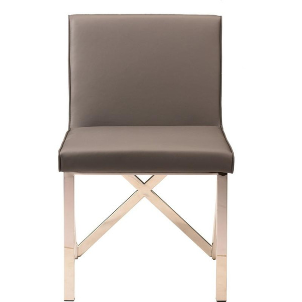 Nuevo Talbot Dining Chair - Grey/Silver Hgtb499