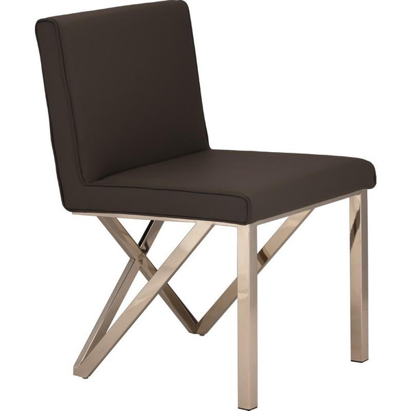Nuevo Talbot Dining Chair - Black/Silver Hgtb521
