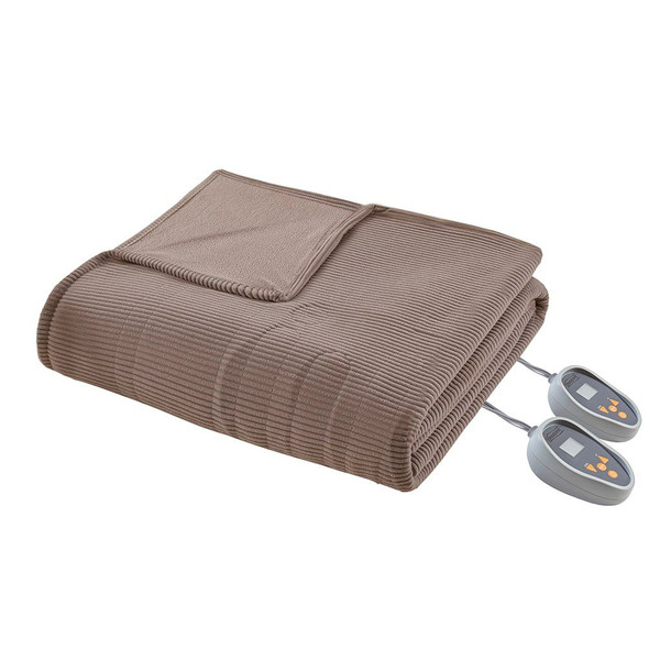 Beautyrest Electric Micro Fleece Heated Blanket - Queen BR54-0193 By Olliix