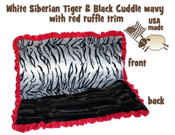 White Siberian Tiger 1/2 Size  Pet Blanket 500-061 HL By Mirage