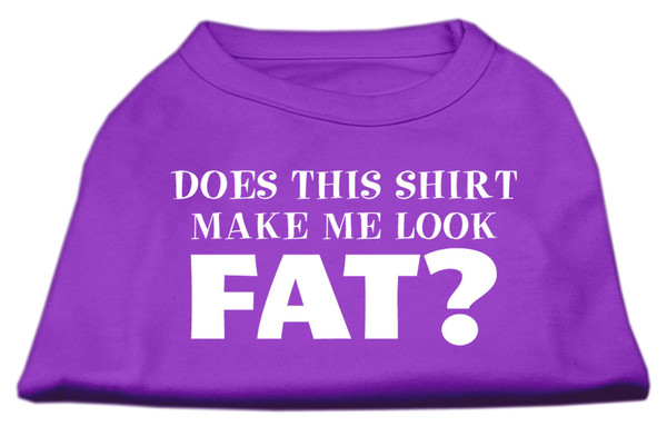 Does This Shirt Make Me Look Fat? Screen Printed Shirt Purple Xl 51-24 XLPR By Mirage