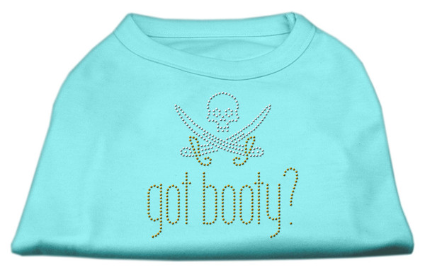 Got Booty? Rhinestone Shirts Aqua L 52-34 LGAQ By Mirage