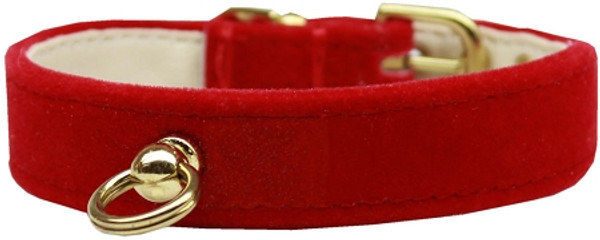 Velvet #70 Dog Collar Red Size 12 90-11 12RD By Mirage