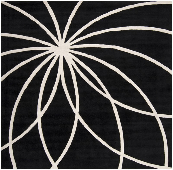 Surya Forum Hand Tufted Black Rug FM-7072 - 9'9" Square