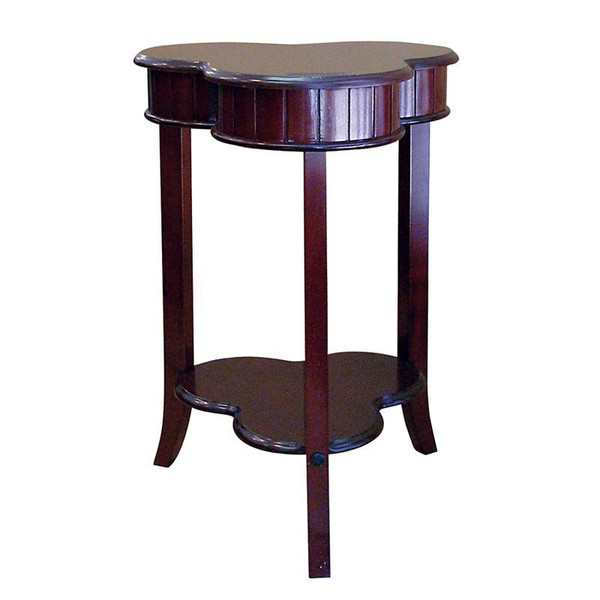 Ore International Cherry Shamrock End Table H-125