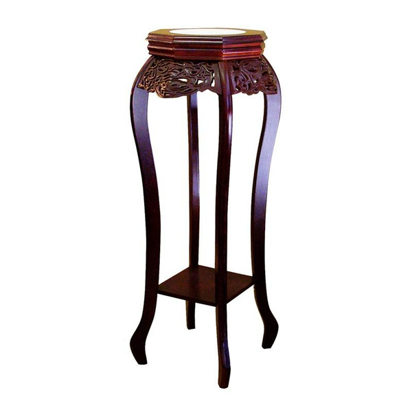 Ore International Cherry Flower Stand With Ceramic Top H-33