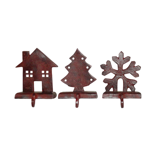 Pomeroy Stocking Holders Set Of 3: House-Tree-Snowflake 519024/S3