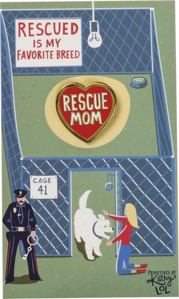 Enamel Pin - Rescue Mom Dog - Set Of 6 (Pack Of 3) 103639 By Primitives By Kathy