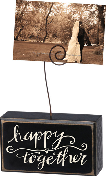 Photo Block - Happy Together - Set Of 4 (Pack Of 4) 27570 By Primitives By Kathy