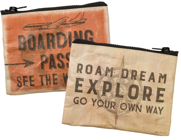 Zipper Wallet - Boarding Pass - Set Of 4 (Pack Of 8) 36874 By Primitives By Kathy