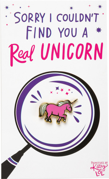Enamel Pin - Real Unicornament - Set Of 6 (Pack Of 3) 37814 By Primitives By Kathy