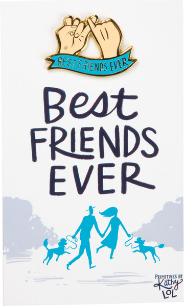 Enamel Pin - Best Friends - Set Of 6 (Pack Of 3) 37980 By Primitives By Kathy