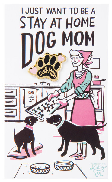 Enamel Pin - Dog Mom - Set Of 6 (Pack Of 3) 37993 By Primitives By Kathy