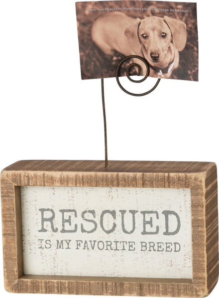 Inset Photo Block - Rescued - Set Of 4 (Pack Of 4) 39008 By Primitives By Kathy