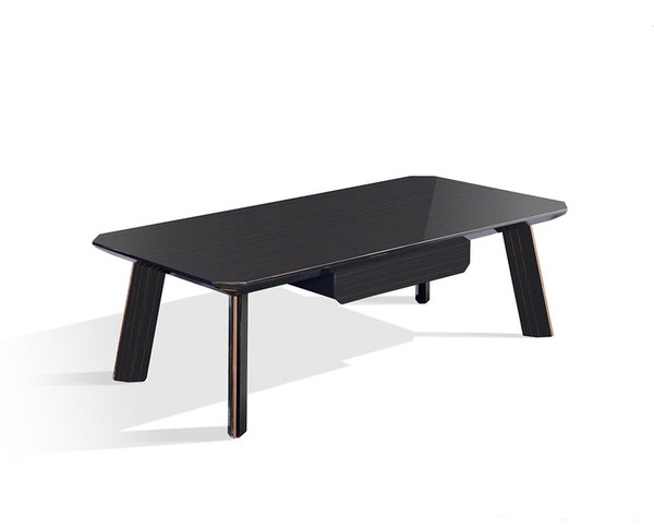Modrest Chadwick Modern Ebony & Rosegold Coffee Table VGHB297D-EBN By VIG Furniture