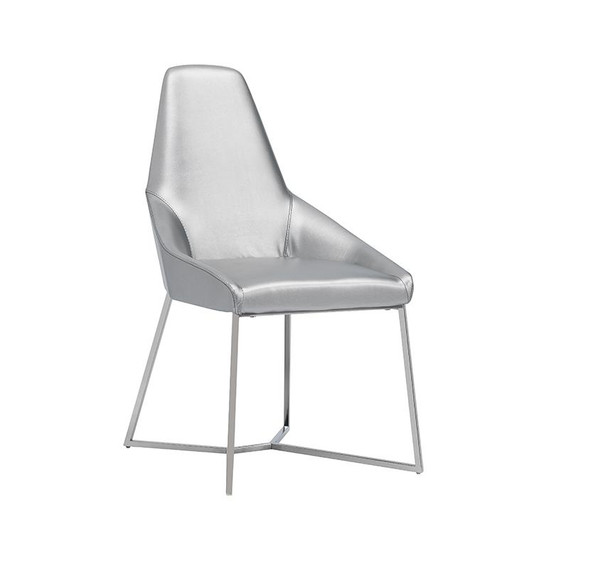 Modrest Sarah Modern Pearl Grey Leatherette Dining Chair (Set Of 2) VGZAY917-PRL By VIG Furniture