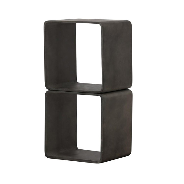 Modrest Pickens - Modern Dark Grey Concrete Cube Shelf VGLBSLIM-SQ45-02 By VIG Furniture