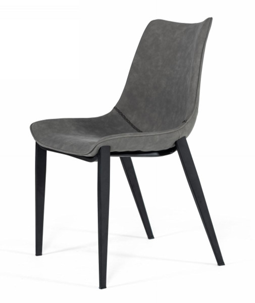 Modrest Frasier - Modern Grey Eco-Leather Dining Chair (Set Of 2 ) VGHR-3501 By VIG Furniture