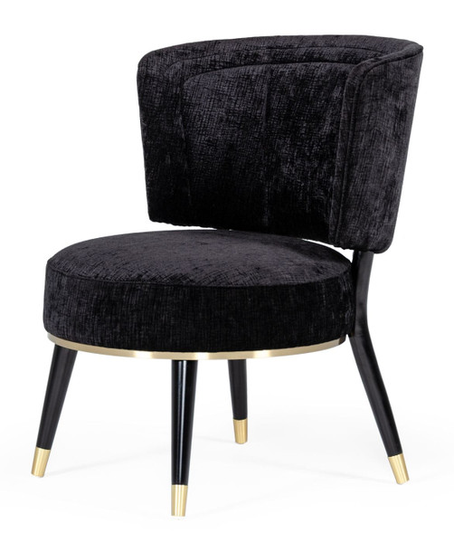 Divani Casa Dristol - Glam Black Accent Chair VGHK-F50007-20-BLK By VIG Furniture