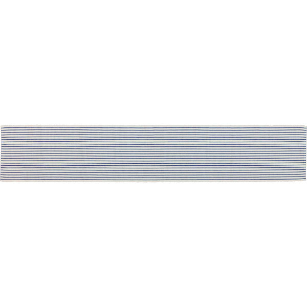 VHC Audrey Blue Ribbed Runner 13X72 33211